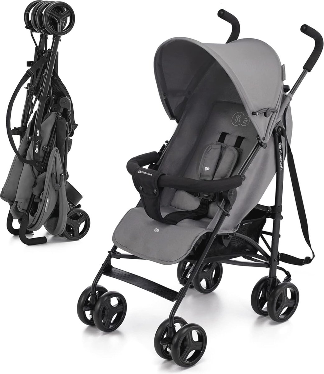 Lichtgewicht Buggy voor Kinderen - Makkelijk Inklapbare Reisbuggy met Verstelbare Rugleuning