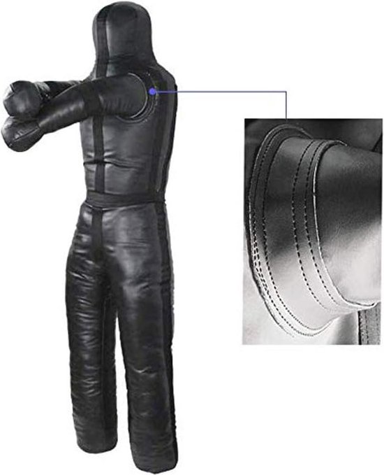 Dummy de lutte creux de 1,8 m – Sac de boxe pour entraînement Sanda, Muay Thai, MMA, Judo et Jiu-Jitsu