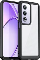 Coverup Hoesje - Geschikt voor OPPO A80 Hoesje - Coverup Transparant ShockProof TPU Back Cover - Zwart