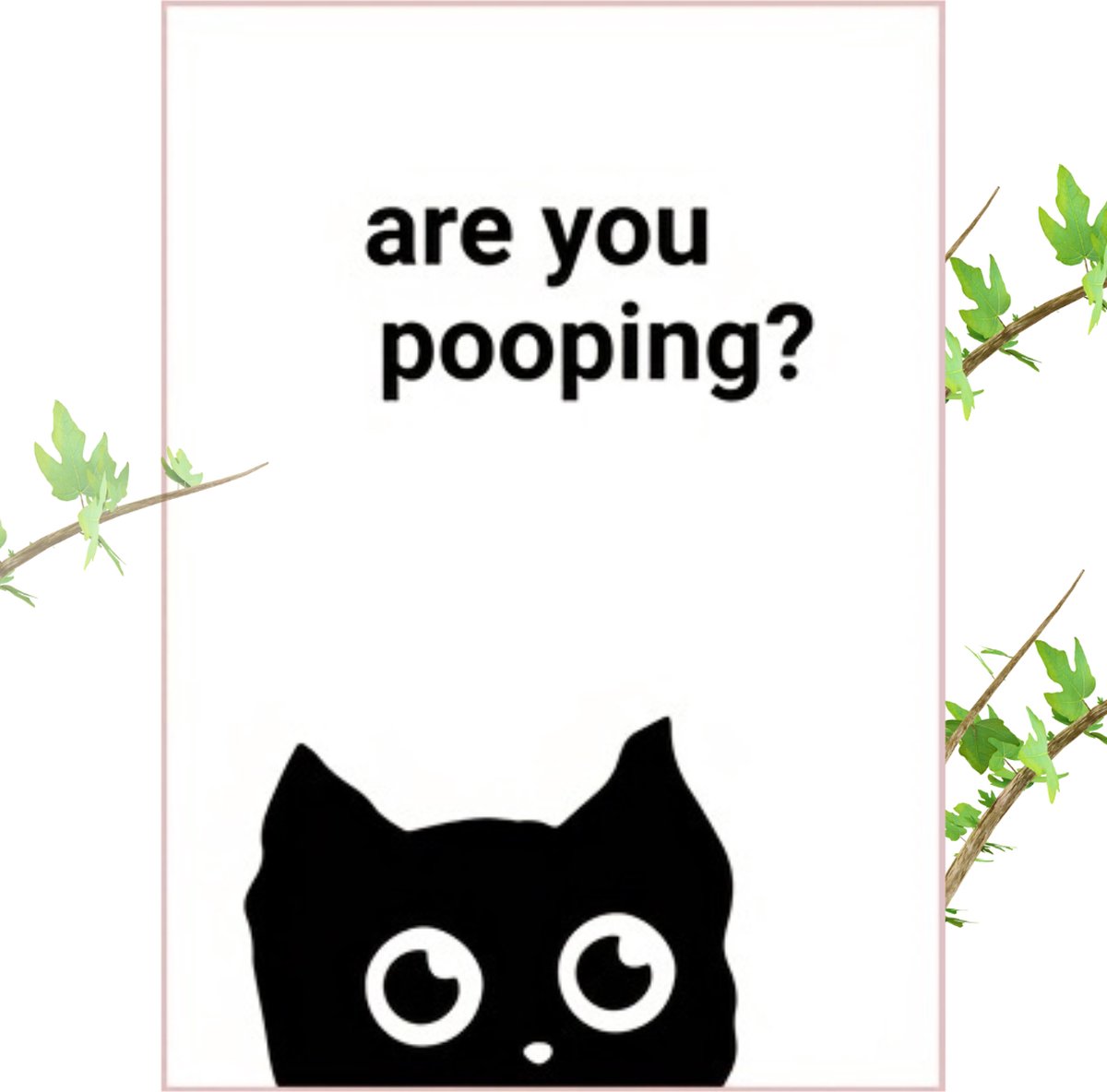 Bovista Are You Pooping Cat - Are You Pooping - Have A Nice Poop - Your Butt Napkins My Lord - Poster - Grappige Poster - 40x56cm Verschillend