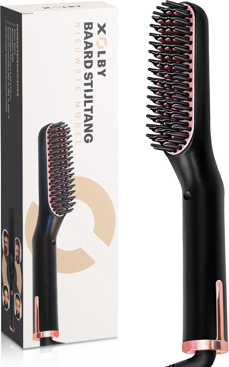 Xolby Baard stijltang®- haarverzorging- beard rush- lang haar- kort haar- voor dun haar en dik haar