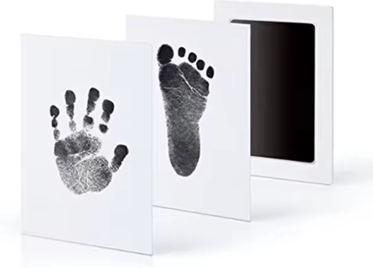 Pawprint Set Hond & Kat - Inktvrije Neus- En Pootafdruk Set Met Lijst - Herinnering Cadeau
