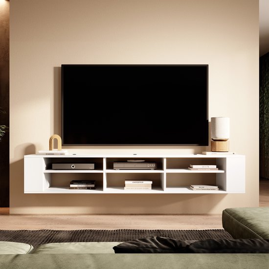 Mur Selsey - RTV 175 cm - Wit