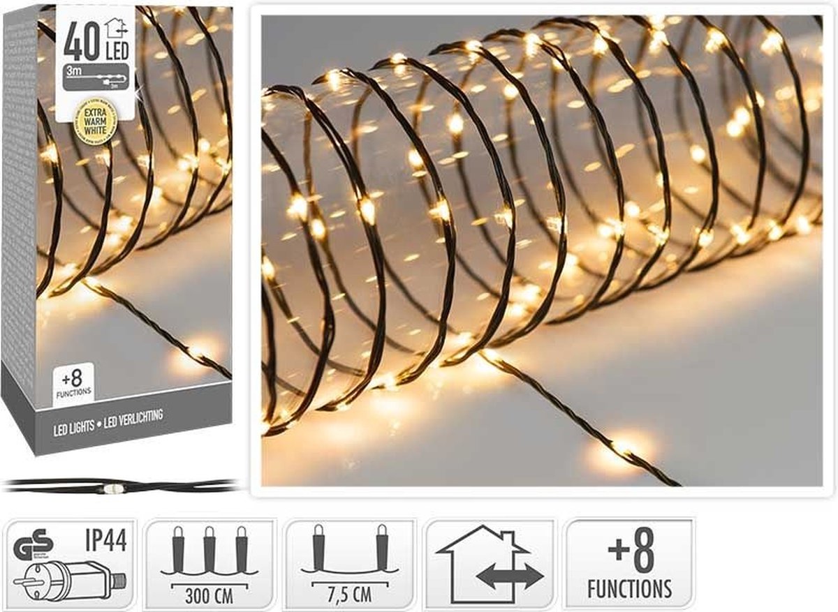 Soft Wire - 40 LED - extra warm wit