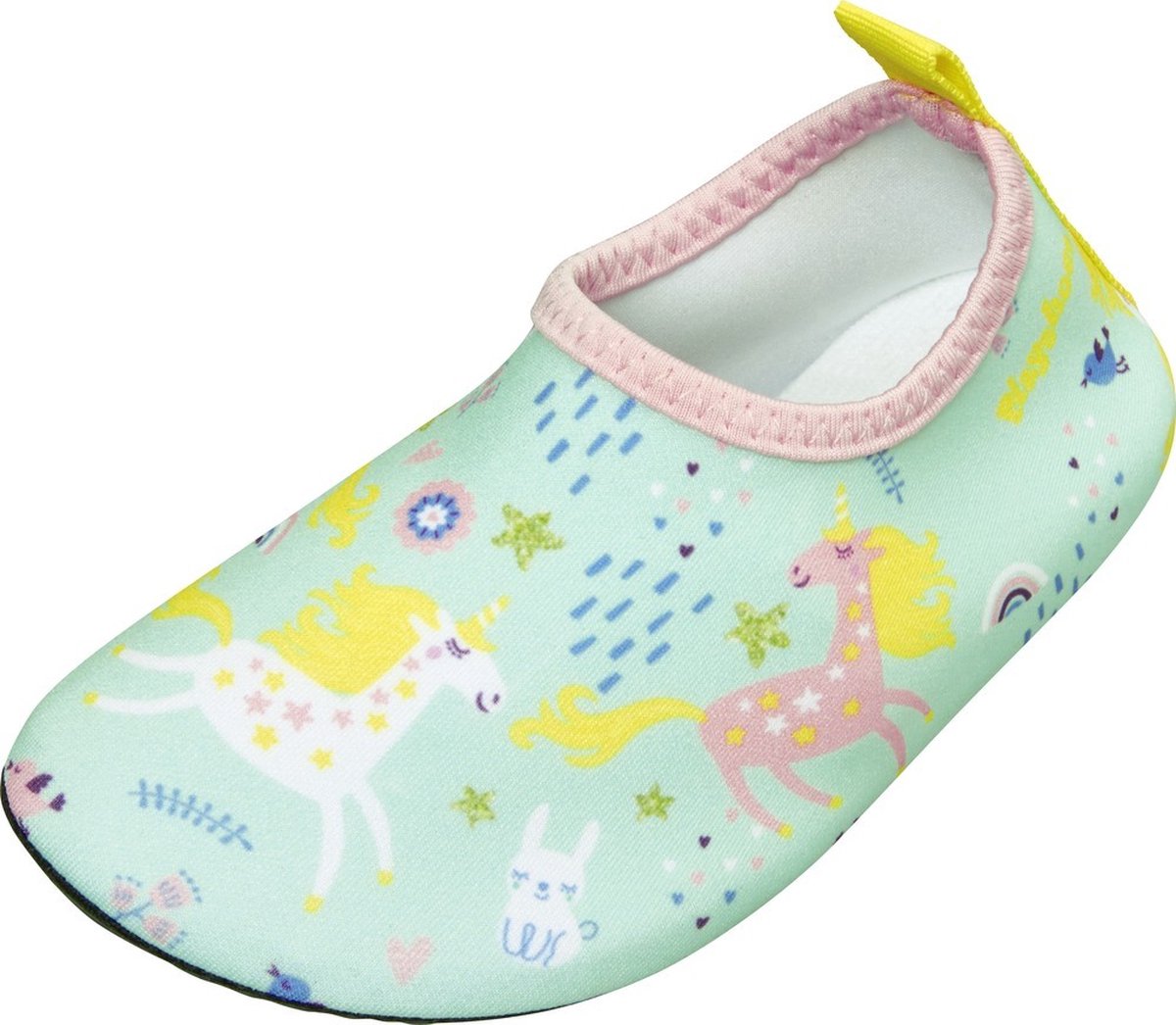 Playshoes kinderschoenen om op blote voeten te dragen, met eenhoorn