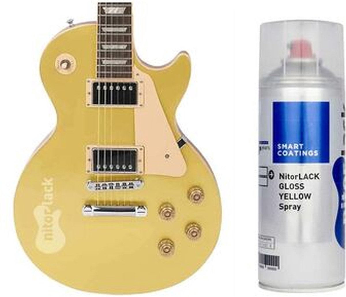 NitroLACK Hoogglans Nitrocellulose Lak Geel voor Gitaren