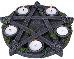 Nemesis Now Wiccan Pentagram Tealight Holder Unisex Waxinelichthouder - Neutraal - Standard