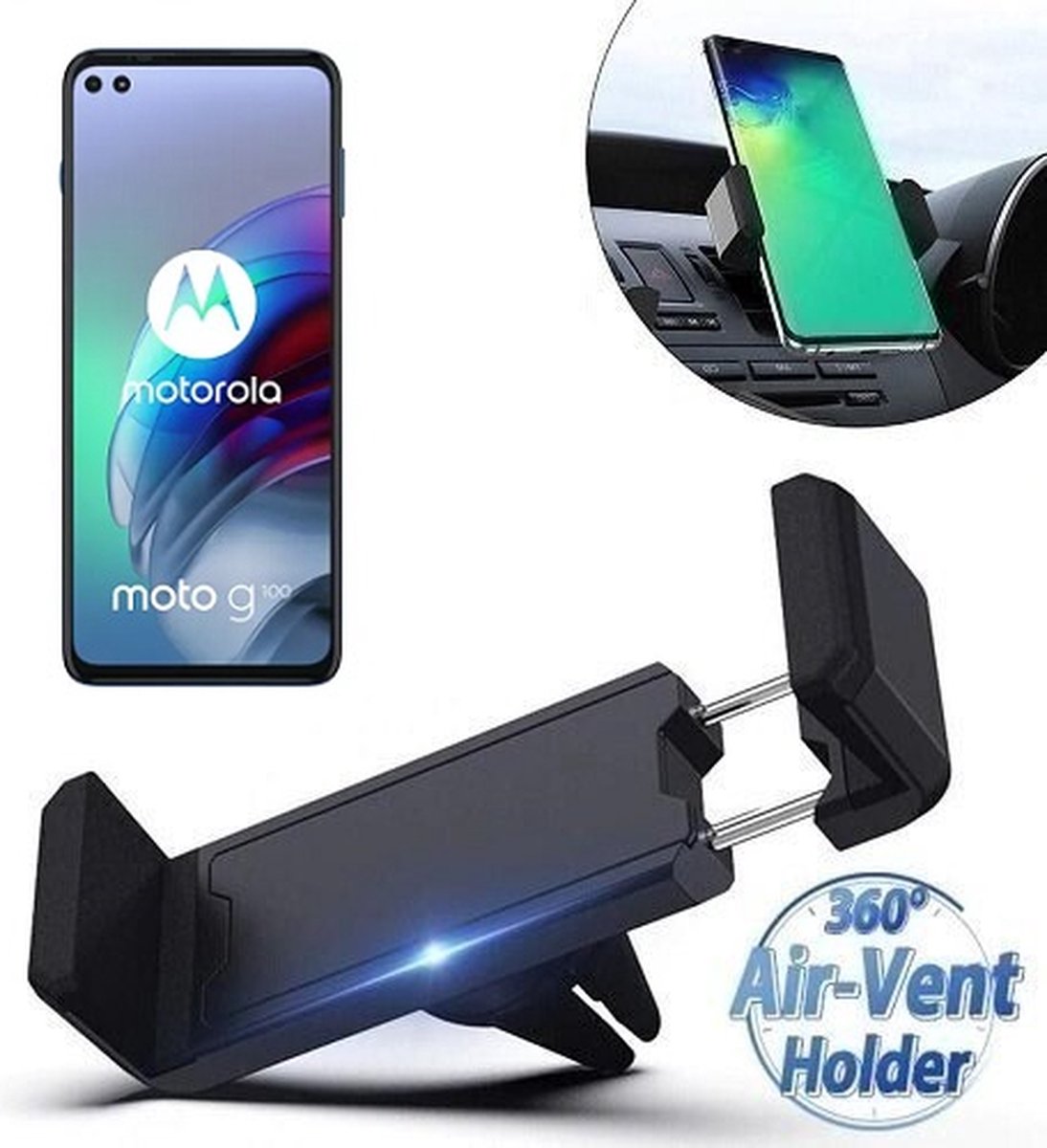 Motorola Moto G100 Autohouder Ventilatierooster