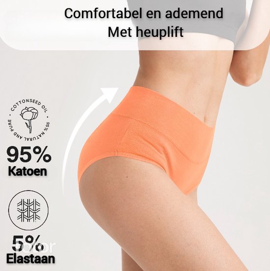Qincao Sous-vêtements pour femme – Taille haute – Taille XXL – Doux – Respirant – Extensible