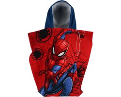 foto van Spiderman Poncho met capuchon