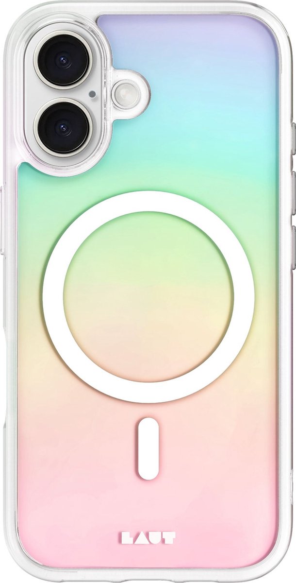 Laut HOLO hoesje geschikt voor iPhone 16 Plus - Wit Transparant
