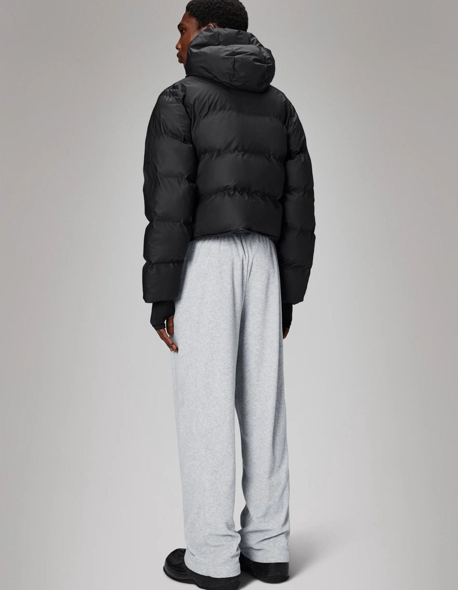Rains Unisex Alta Short Puffer Jacket W3T3 Zwart