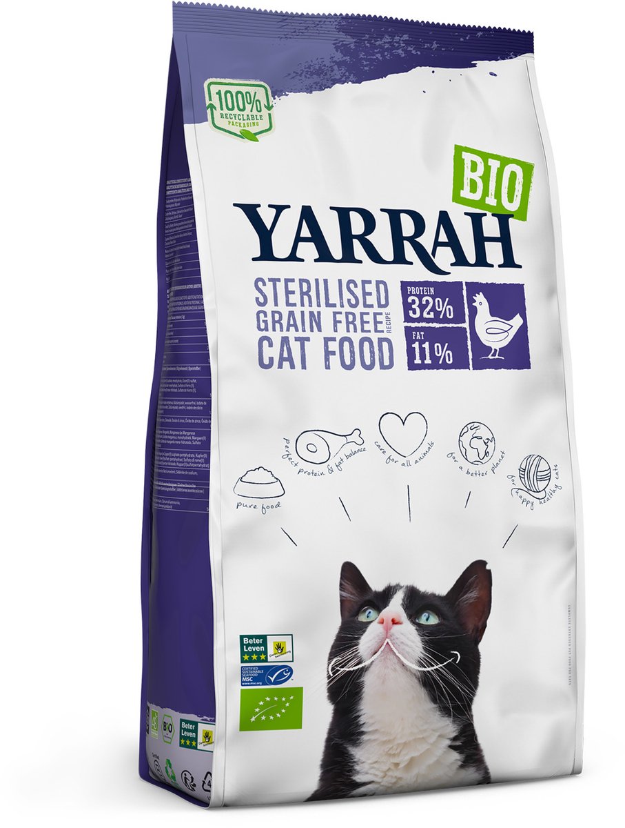 Yarrah Yarrah Biologisch Grain-Free Gesteriliseerd - Kattenvoer - 700 g