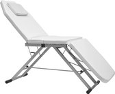Mercadome® Massagetafel - Massage tafel - Behandeltafel - Inklapbaar - Verstelbaar - Comfortabel - Ergonomisch - Incl. opbergtas - Wit