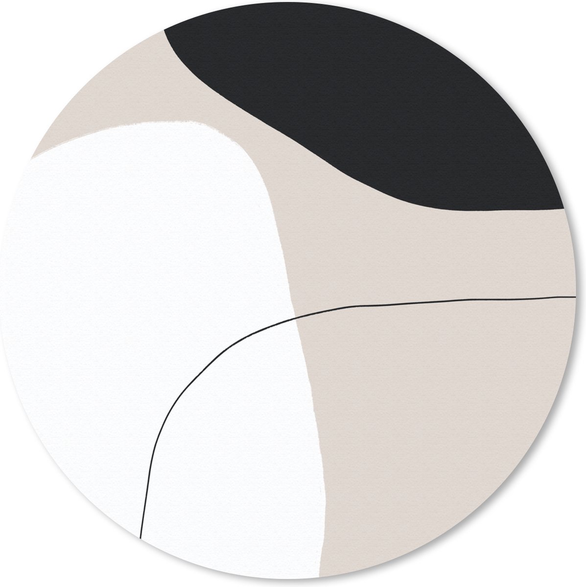 Muismat rond 40x40 cm - Mousepad Vormen - Abstract - Design - Ronde muismatten