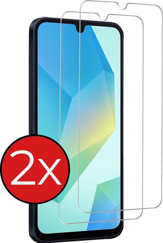 Screenprotector Geschikt voor Samsung A16 Screenprotector Glas Gehard Tempered Glass - Screenprotector Geschikt voor Samsung Galaxy A16 Screen Protector Screen Cover - 2 PACK