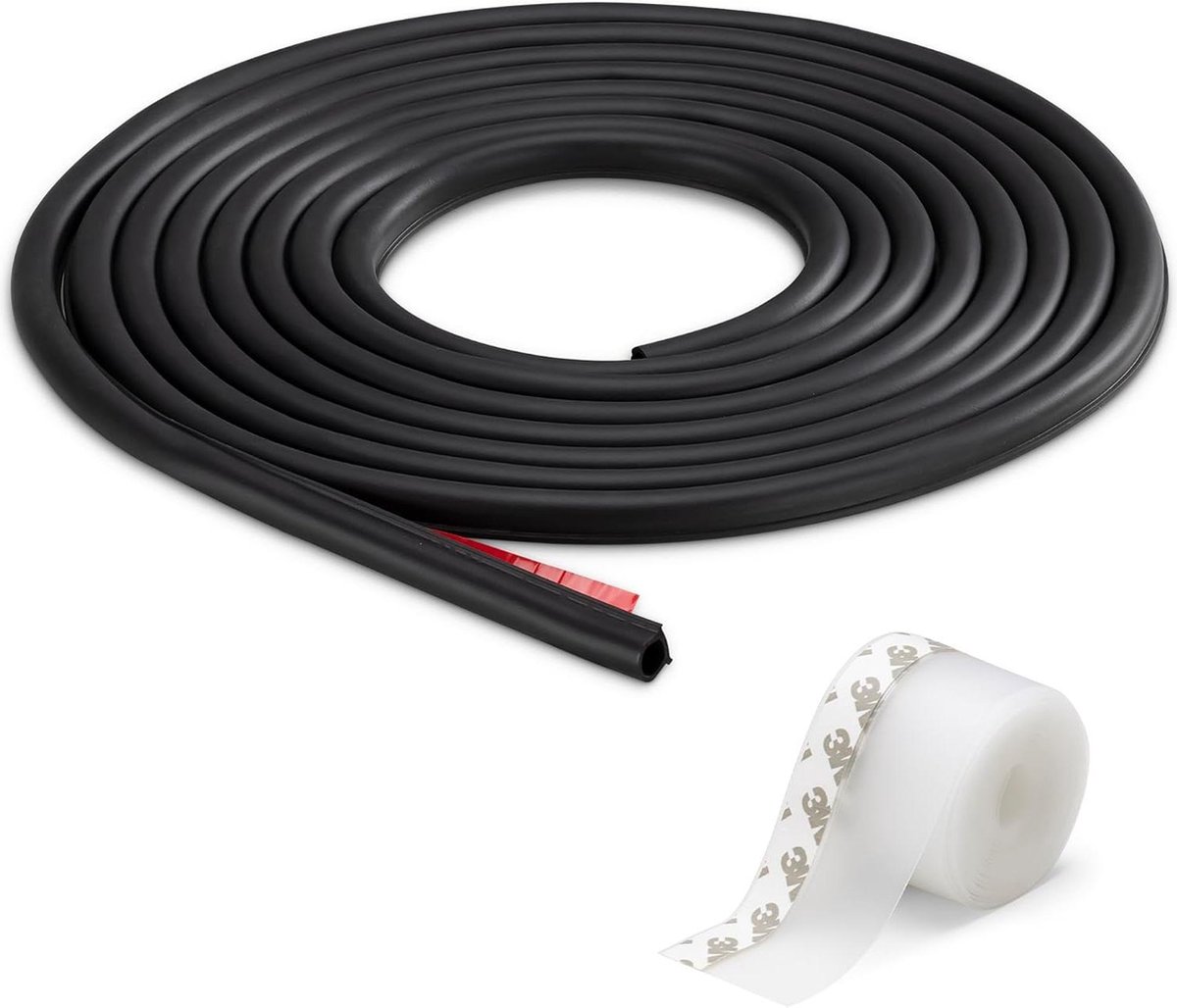 Tochtstrip voor deuren set van 2 - Rubber silicone - Tegen tocht kou stof geluid.