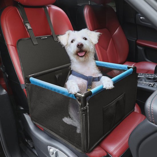 Rucener Hondenautostoel - 76 x 52 x 40 cm - Voor Middelgrote Honden op de Achterbank - Praktische Autostoel Met Hondenbox