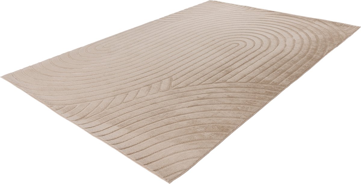 Lalee Comfort - Japandi Vloerkleed - Superzacht - Karpet - Tapijt hoog laag polig effen Fluffy 200x290 cm beige