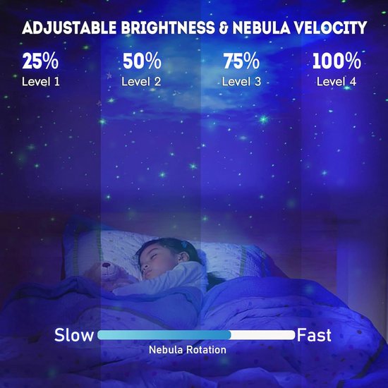 Sterrenhemel Projector met Nachtlicht en Afstandsbediening - Astronaut Ontwerp voor Slaapkamer en Plafond — afbeelding 4