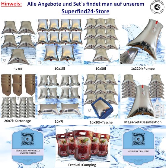 Seven Oceans Lang Houdbaar Drinkwater 5 x 100ML – Ben Goed Voorbereid