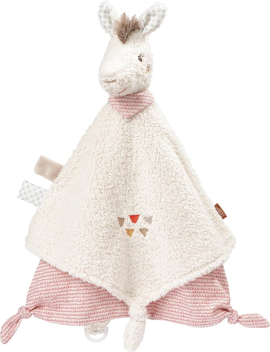 Knuffeldoek Lama voor Baby's en Peuters - Slaaphulp en Handpop met Fopspeen Bevestiging