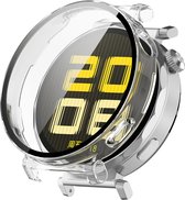 Strap-it Hard PC bescherm hoesje - case met screen protector van glas geschikt voor Huawei Watch GT 5 Pro - 42mm (transparant)