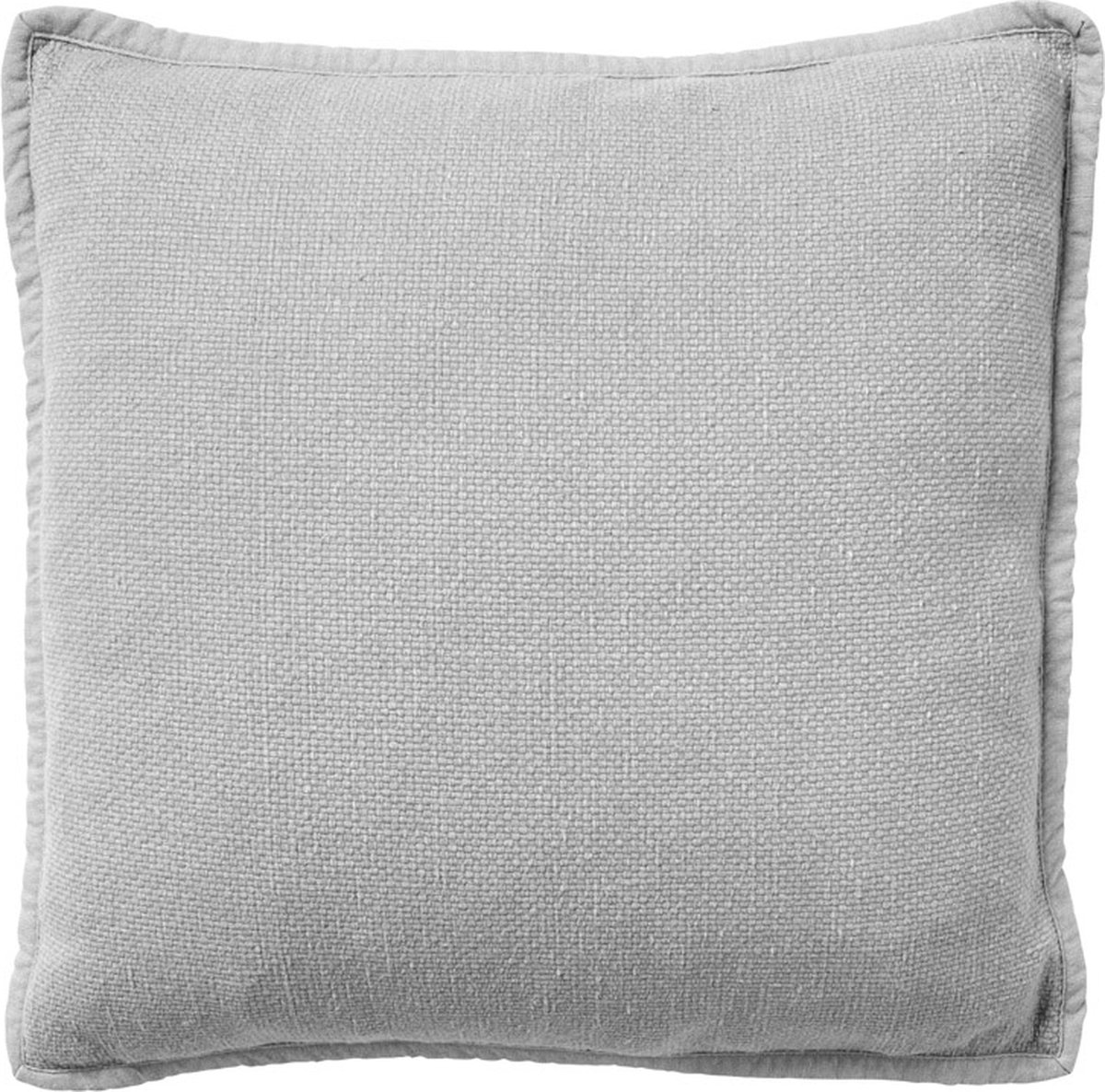 Dutch Decor BOWIE - kussenhoes 45x45 cm - gewassen katoen - Micro Chip - grijs - met rits - zonder binnenkussen Lichtgrijs