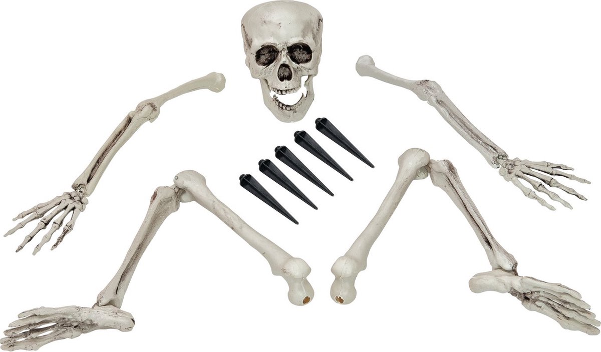 Europalms - Halloween - Decoratie - Versiering - Accesoires - skelet multipart