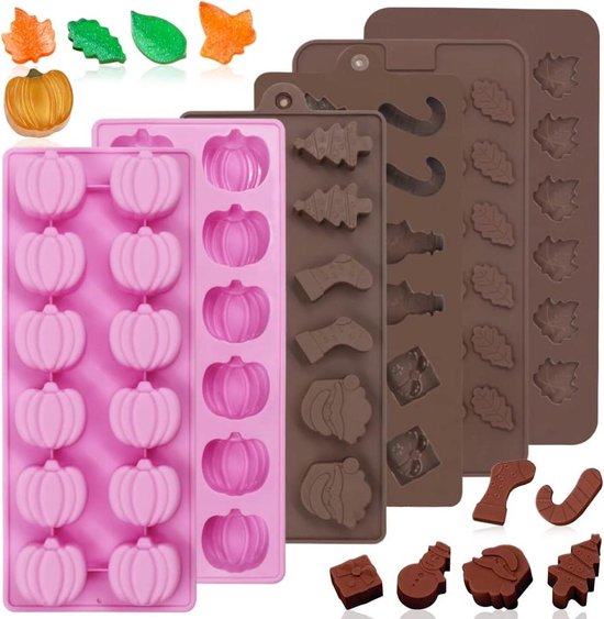 BPA FREE Easy Release 3D Kürbis Halloween Praline Gummibärchen Halloween Ghost S