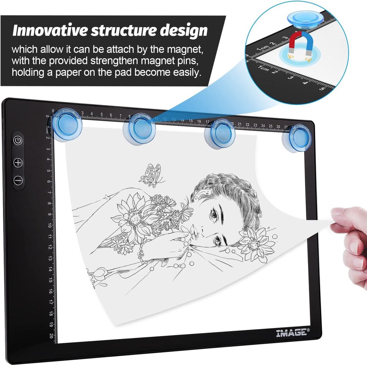 Diseño de alta calidad Usb Powered Recharge Led Tracing Board Light Pad para Arq