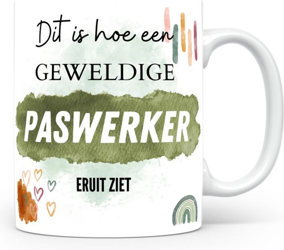 Mok bedrukken met beroep Paswerker