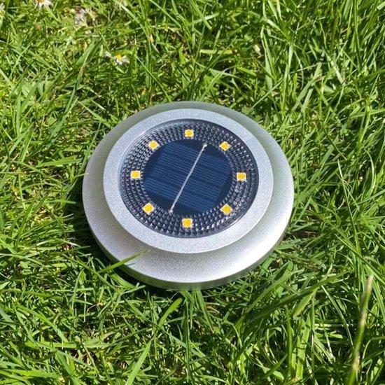 Solpex Led-zonnelampen voor buiten, 6 stuks, verlichting voor tuin, pad, oprit, warm wit, waterdicht