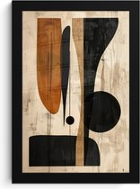 Affiche sous cadre - Cadre photo 20x30 cm - Posters - Abstrait - Art - Formes - Moderne - Cadre affiche noir - Décoration - Décoration murale salon - Décoration murale chambre