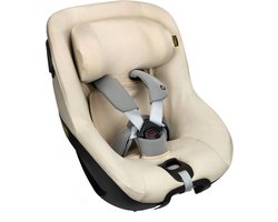 Autostoelhoes Geschikt voor Maxi Cosi Pearl 360 -Maxi Cosi Hoes Groep 0-1 - Zacht Katoen - Perfecte Pasvorm - Beige wafel
