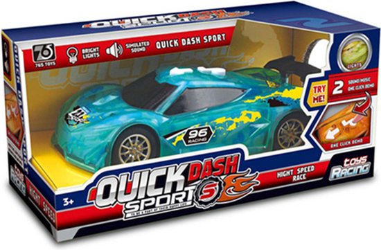 deAO 2-in-1 Car Garages Play Set with Music and Light Effects for Kids
