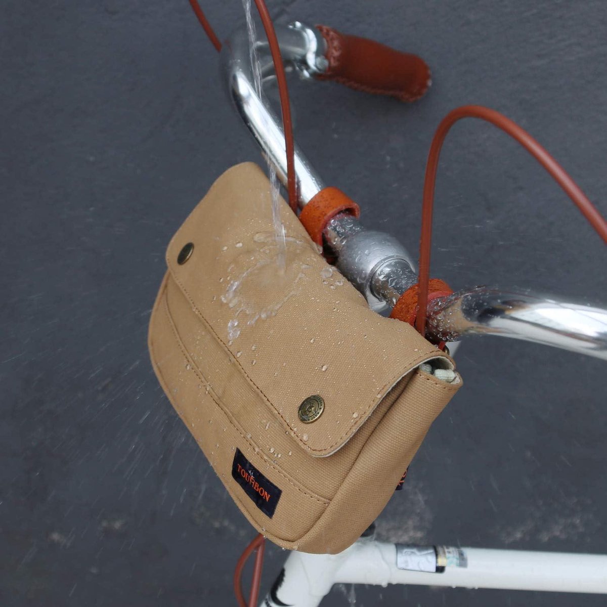 Waterproof Panniers Pouch Handlebar Bag - Khaki Grey, Cycling Storage