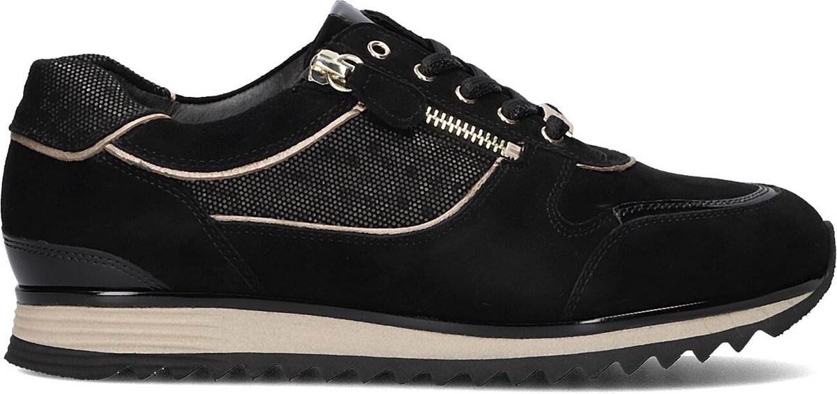 Hassia Porto Sneakers - Suède - Dames - Zwart - Maat 41,5