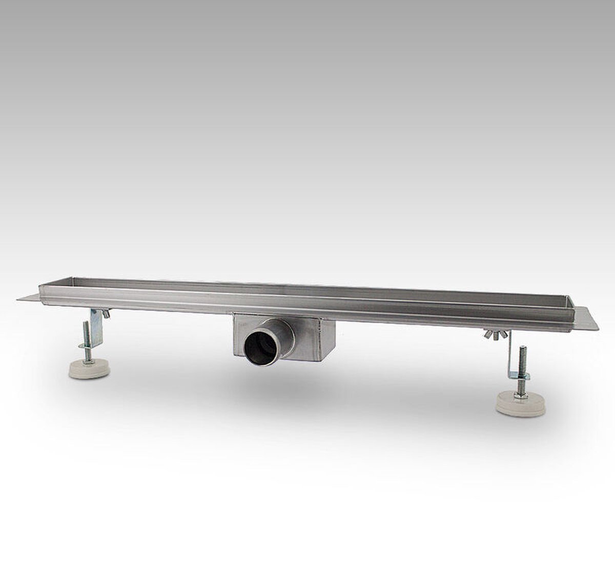 BITUXX - Douchegoot - Afvoerput - met sifonstrips - 90cm - RVS