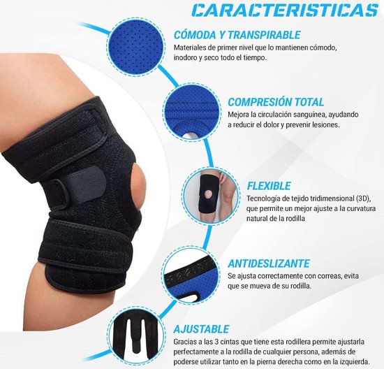 Everfly Kniebandages Crossfit, 5 mm, 1 paar, meniscus en band, SCR