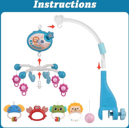 TI284 RC USB: (inclusief 1 x ABS Baby Muziek mobiel doosje afstandsbediening USB-oplader 128 MB kaart) - HE Products