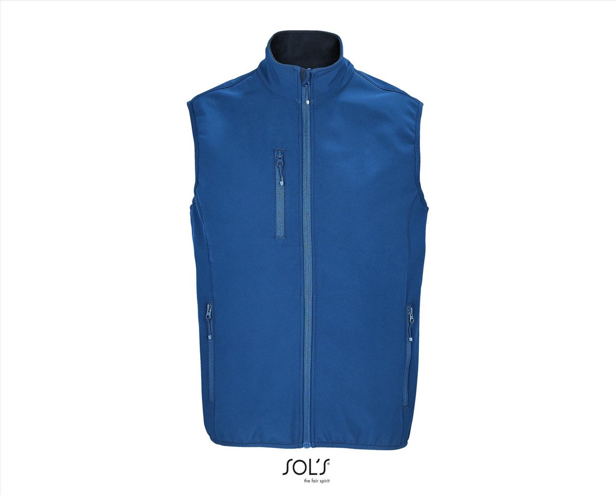 SOL'S Men´s Falcon Zipped Softshell Bodywarmer L03825 - Royal Blue 241 - M