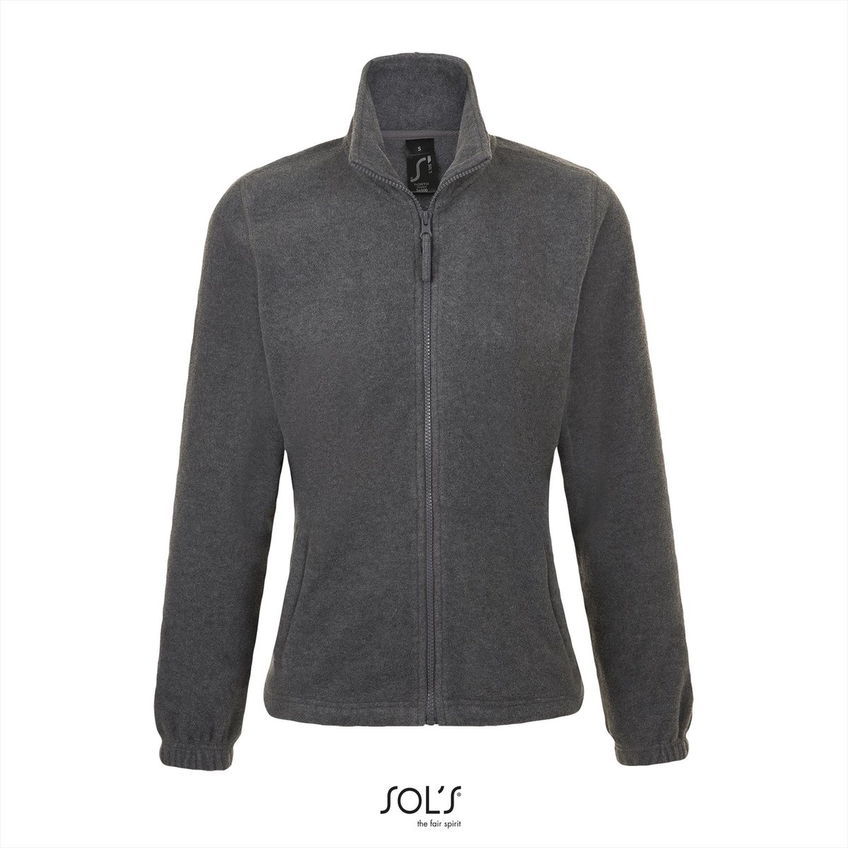 SOL’ Women´ Fleece Jacket North L745 Melange Grijs