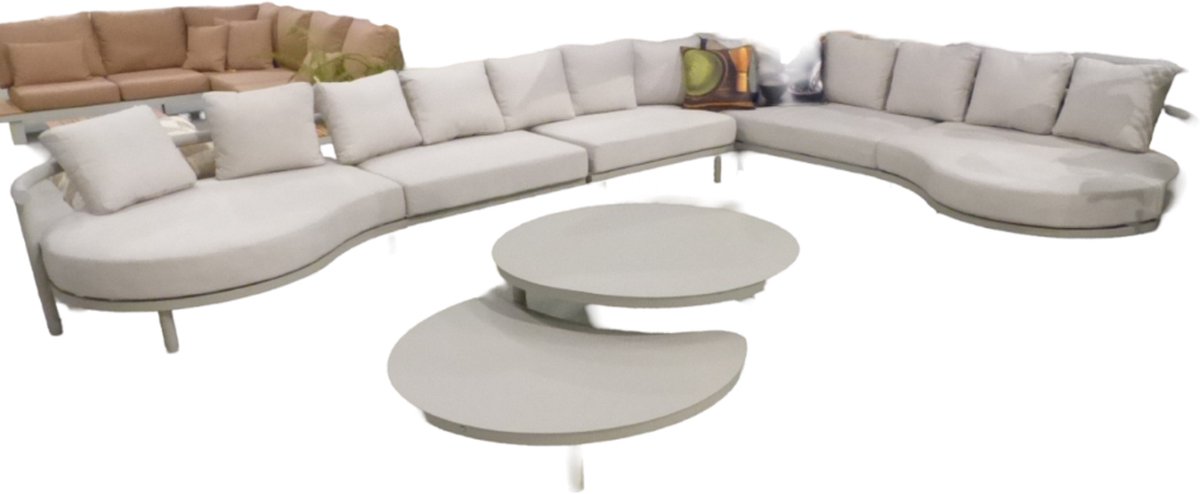 Yoi - Hoshi loungeset salix 460x334 cm inclusief wheat kussens