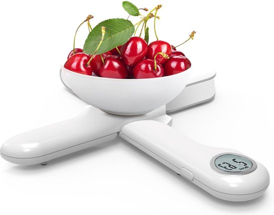 Digitale keukenweegschaal, digitale weegschaal, nauwkeurige digitale keukenweegschaal, professionele elektronische keukenweegschaal met LCD- display, precisie tot 2 g (maximaal 40 kg), zwart
