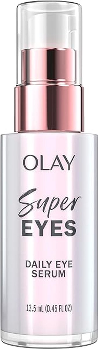 Olay Super Eye Daily Serum 5-in-1 Eye Serum with Vitamin C and Niacinamide to Brighten Depuff and Smooth 13.5ml