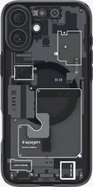 Spigen Ultra Hybrid MagFit - Coque adaptée pour Apple iPhone 16 Plus - Compatible avec MagSafe - Back Cover Zero One Zwart