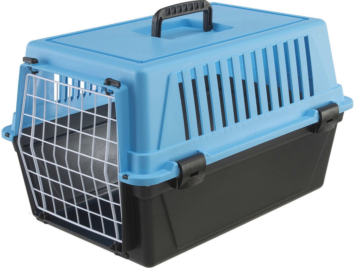 Ferplast Vervoersbox Atlas 10 - Kattenvervoersbox - 32.5x48x29 cm Lichtblauw