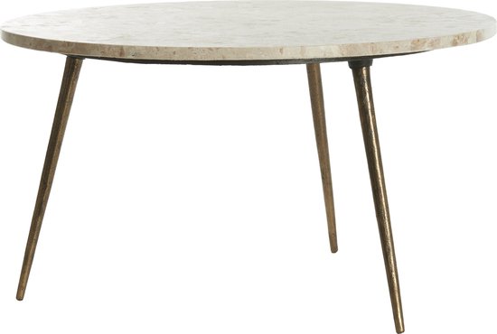Light & Living Table Basse Ronde Zeca - Marbre - 67cm