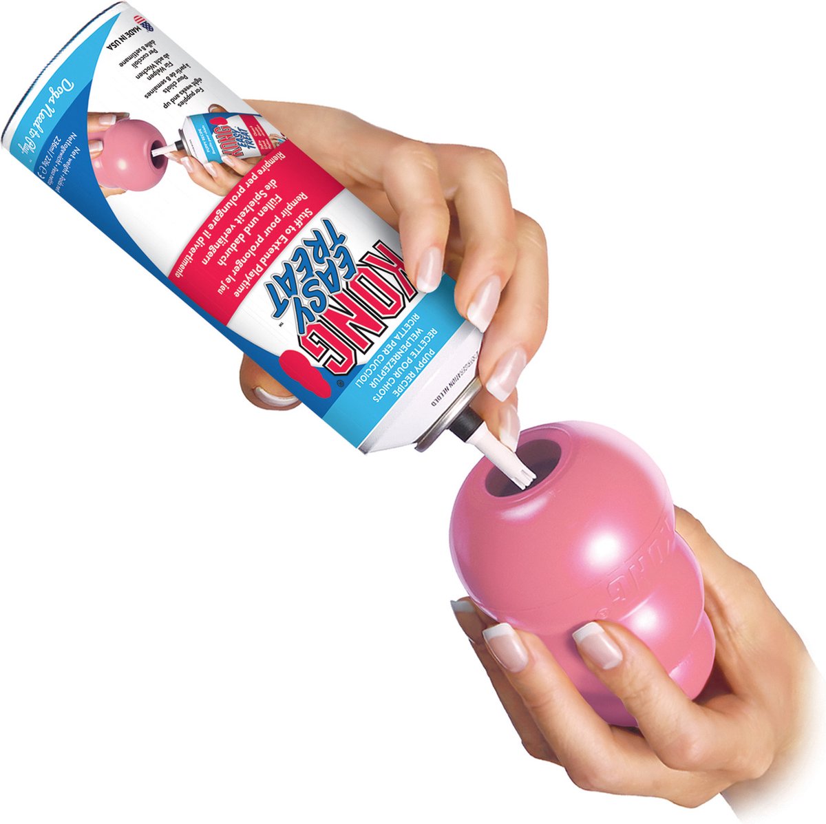 KONG Puppy Speelgoed - Willekeurige Kleur Roze of Blauw - Rubber – 10 cm - L thumbnail 3